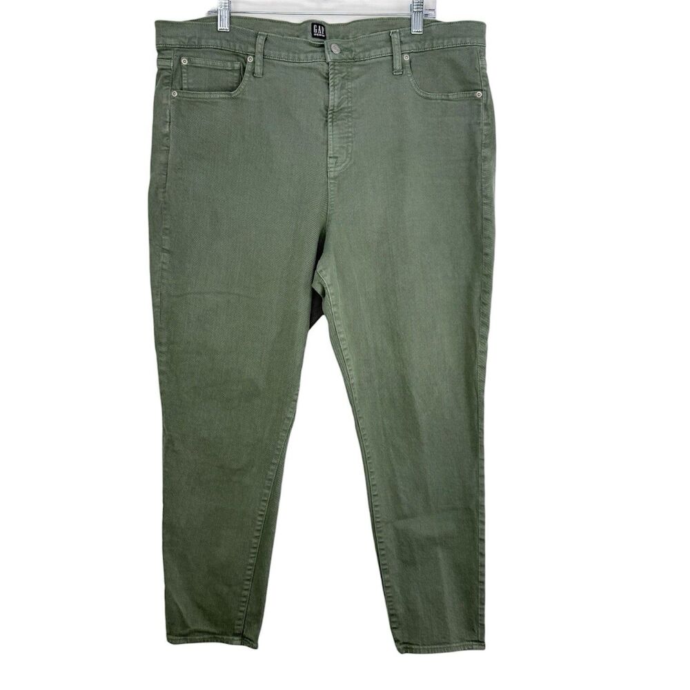 Gap High Rise Jegging Womens Size 20 Short Green Full Length